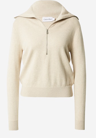 Calvin Klein - Pullover em bege: frente