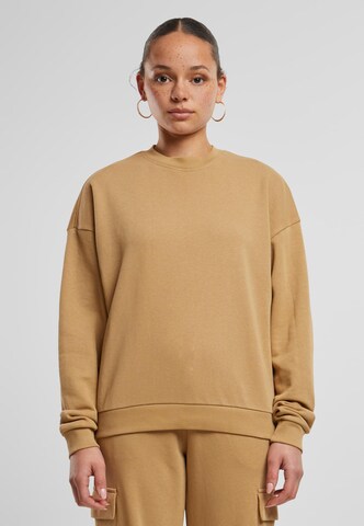 Sweat-shirt Urban Classics en beige : devant