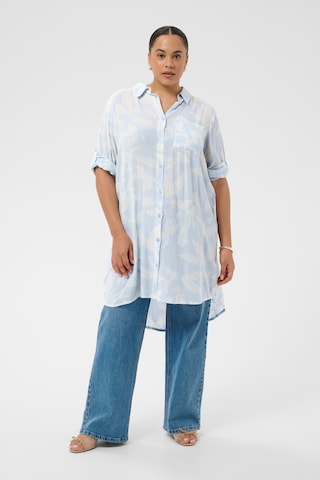 Chemisier 'KChilda Ami' KAFFE CURVE en bleu