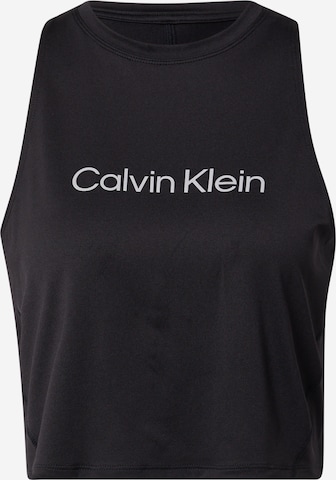 Haut de sport Calvin Klein Performance en noir : devant