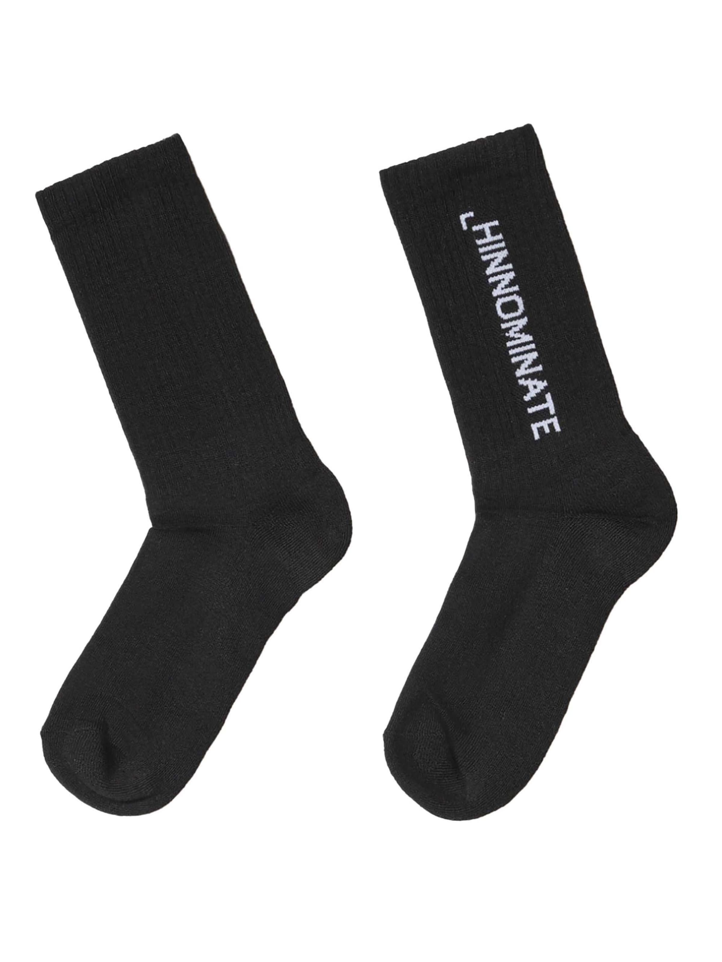 Chaussettes HINNOMINATE en noir : devant