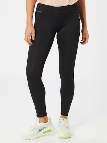 ENDURANCE Skinny Workout Pants 'Valence' in Black: front