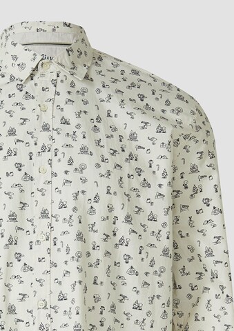 s.Oliver Comfort Fit Hemd in Beige