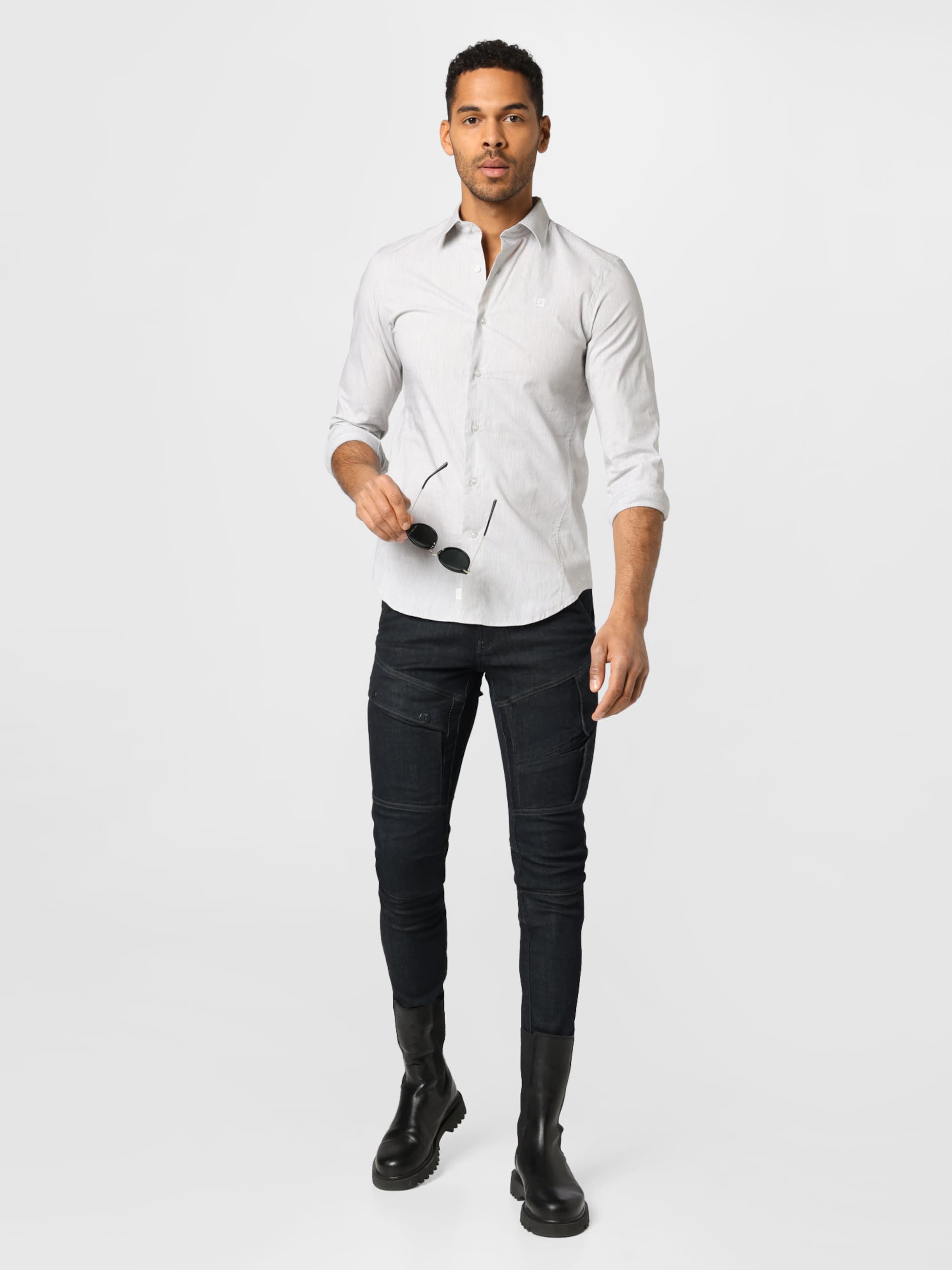 Männer Hemden G-Star RAW Hemd in Hellgrau - US67298 Männer Hemden G-Star RAW Hemd in Hellgrau - US67298