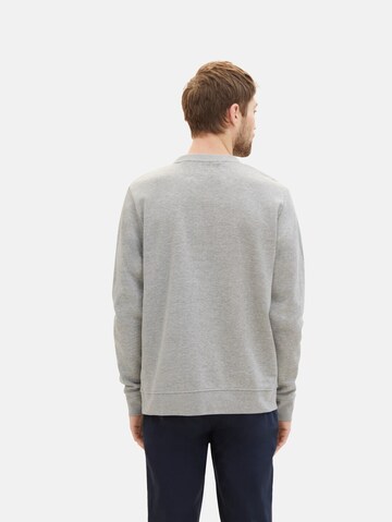 TOM TAILOR Sweatshirt in Grey