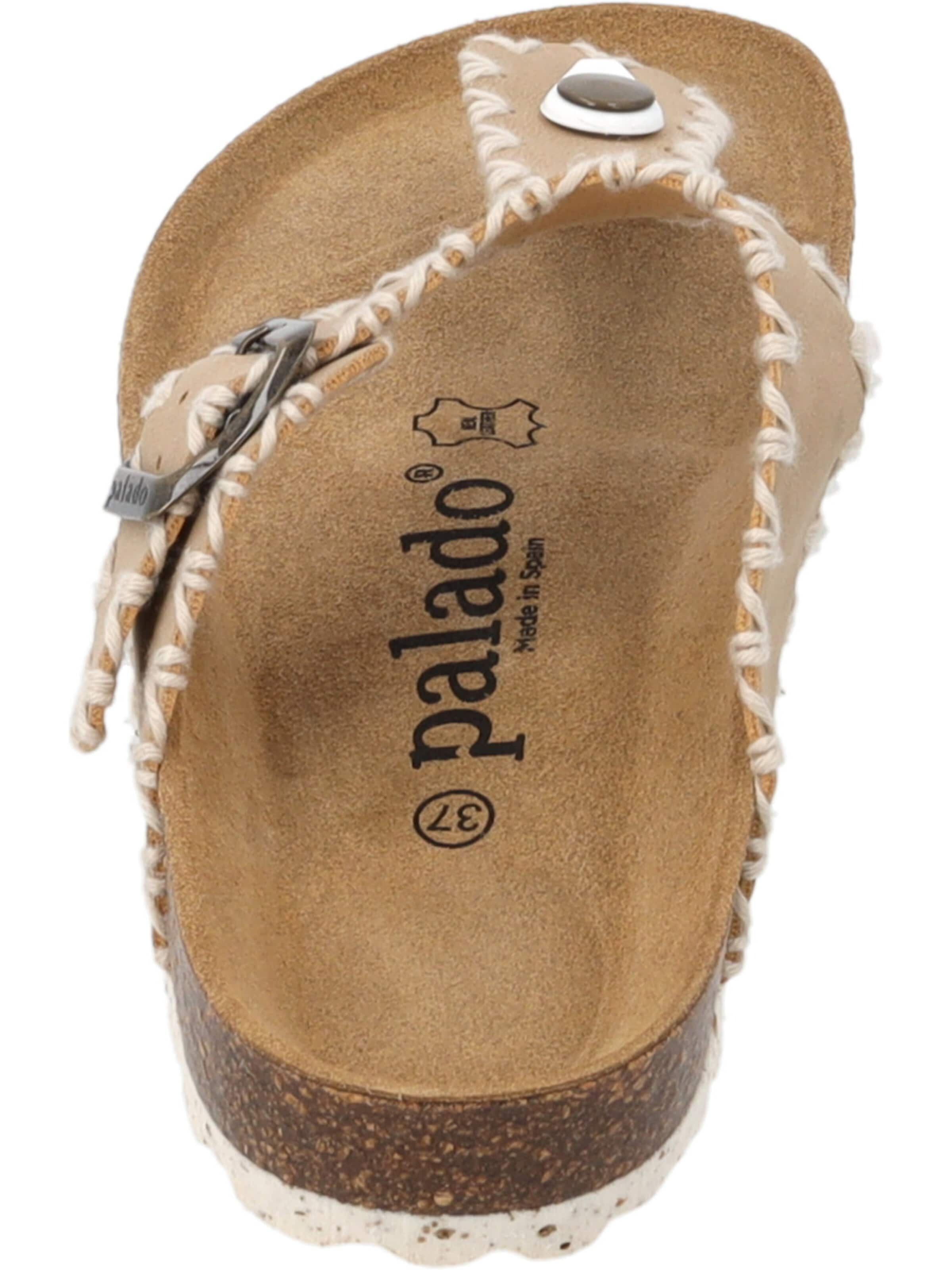 Palado T-bar sandals 'Palado Kos Stitch' in Beige