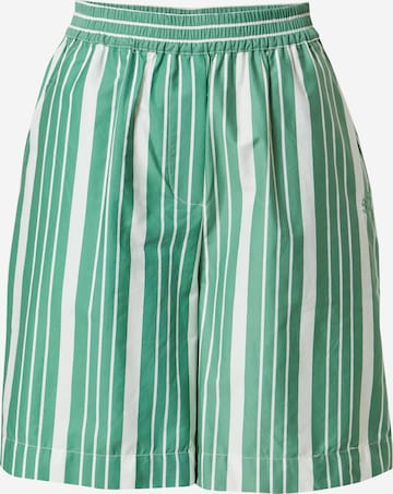 Esmé Studios Loose fit Trousers 'Eva' in Green: front