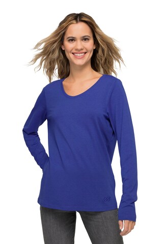 T-shirt LAURASØN en bleu : devant