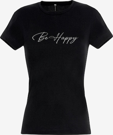 RMK Shirt ''Be Happy'' in Black: front