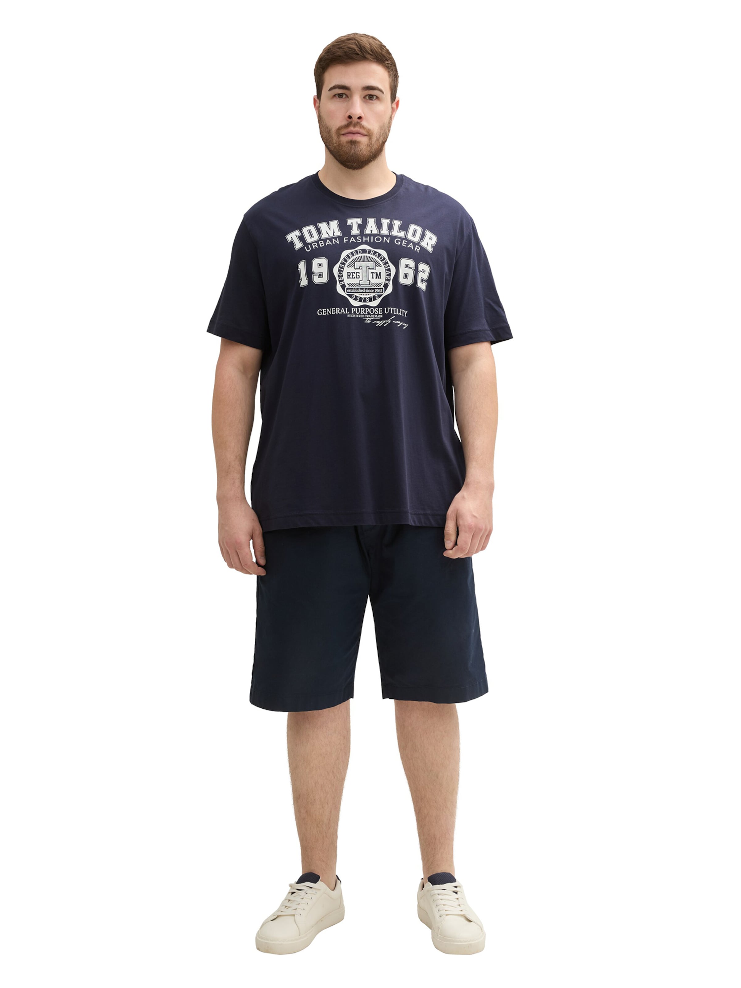 TOM TAILOR Men + T-Shirt in Blau