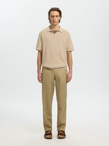 SELECTED - Jersey 'SLHMattis' en beige