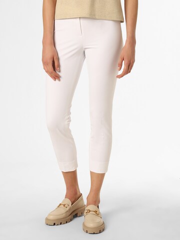 Cambio Skinny Pants 'Ros' in White: front
