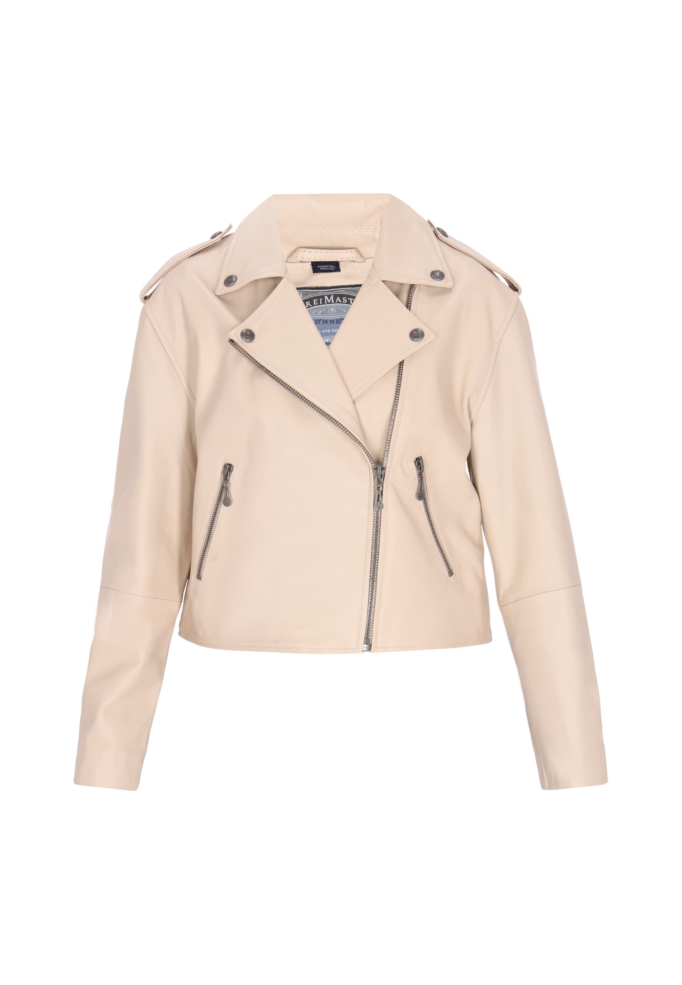 DreiMaster Vintage - Casaco meia-estação em branco: frente