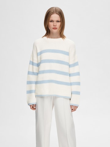 SELECTED FEMME Sweater 'Bloomie' in White: front