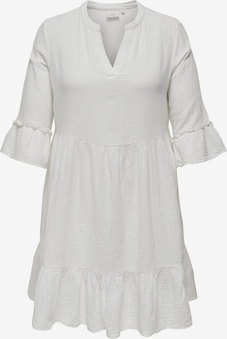 ONLY Carmakoma - Vestido 'Thyra' en blanco: frente