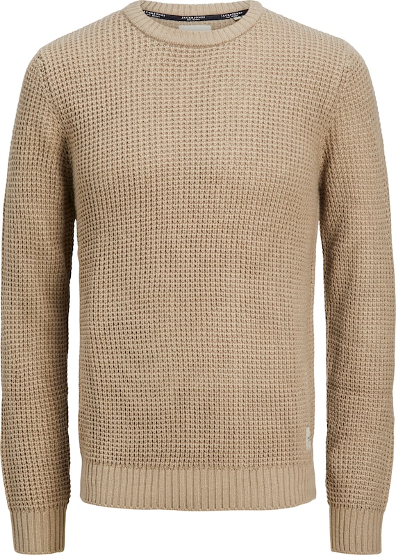 JACK & JONES Pullover 'NICK' in Sand JACK & JONES Pullover 'NICK' in Sand