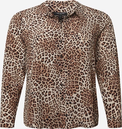 Forever New Curve Blouse 'Gia' in Brown / Black / White, Item view