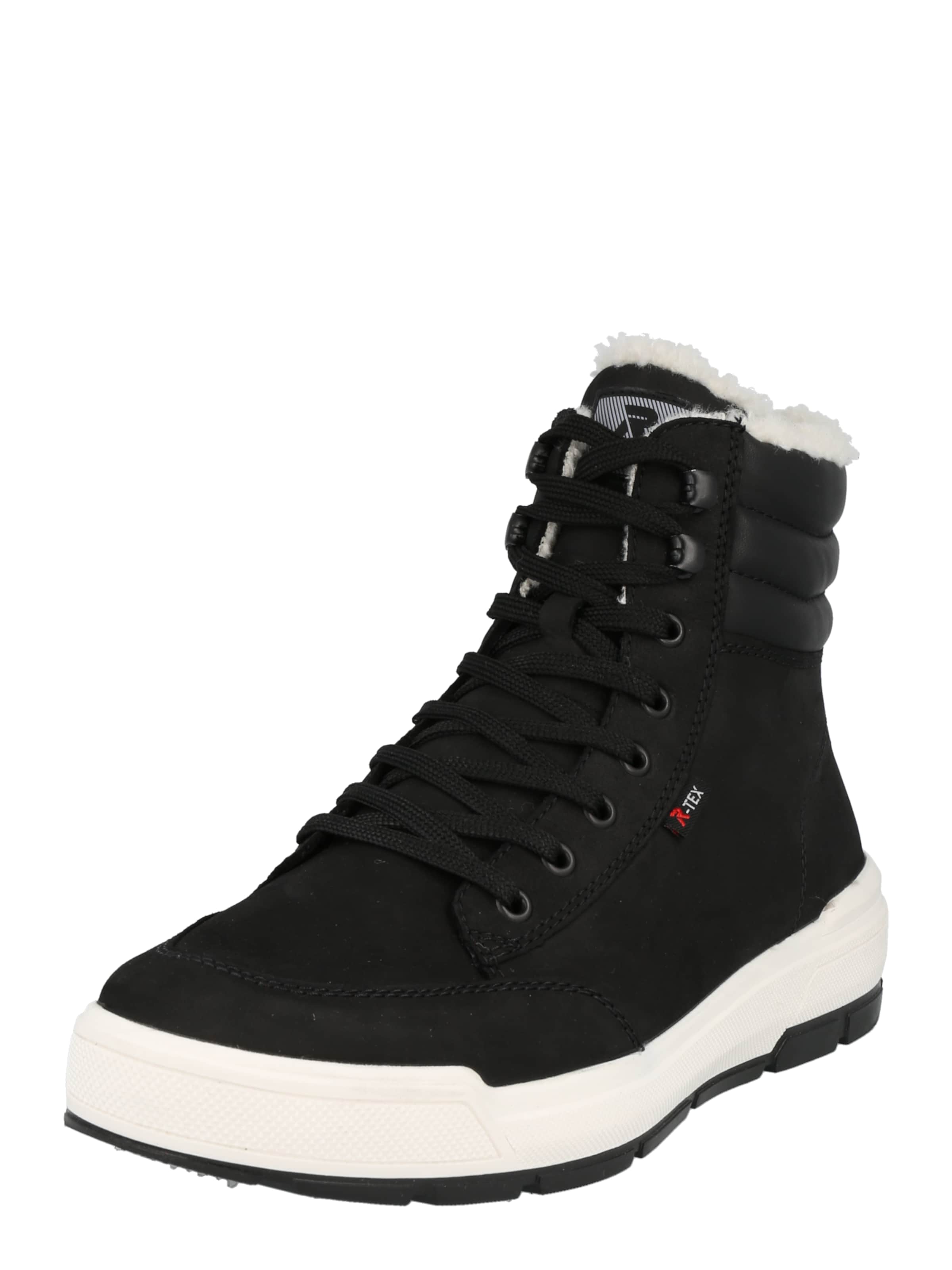 Rieker - Botas com atacadores em preto: frente