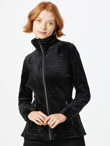 KILLTEC Fleece jas in Zwart: voorkant