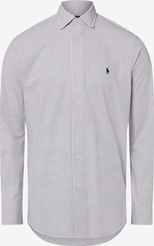 Coupe regular Chemise business Polo Ralph Lauren en marron : devant