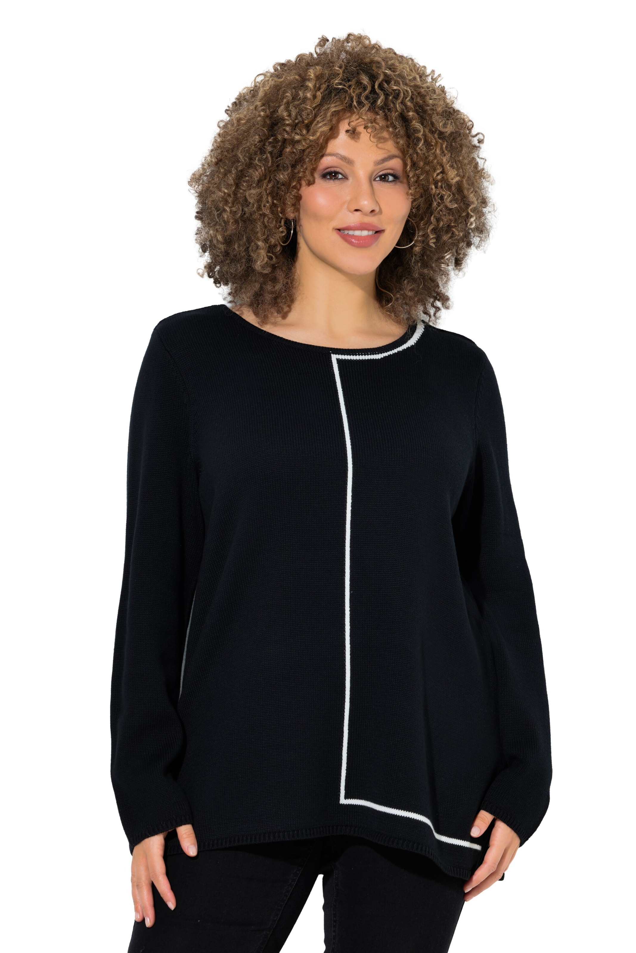 Ulla Popken Sweater in Black: front