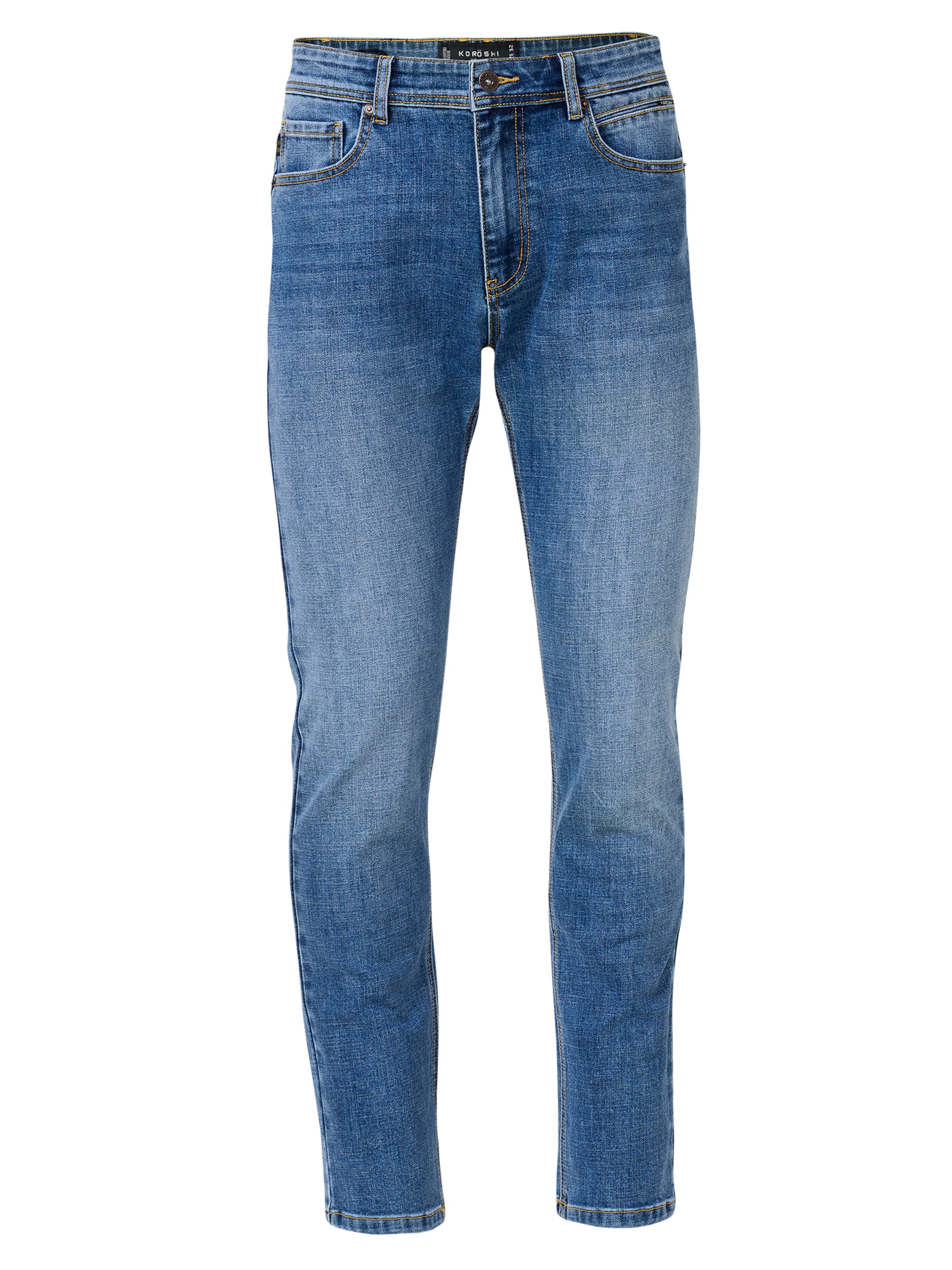 KOROSHI regular Τζιν σε μπλε: μπροστά