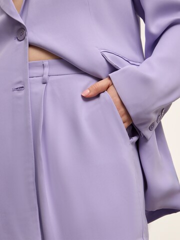 Wide leg Pantaloni con piega frontale 'Francesca' di CITA MAASS in lilla