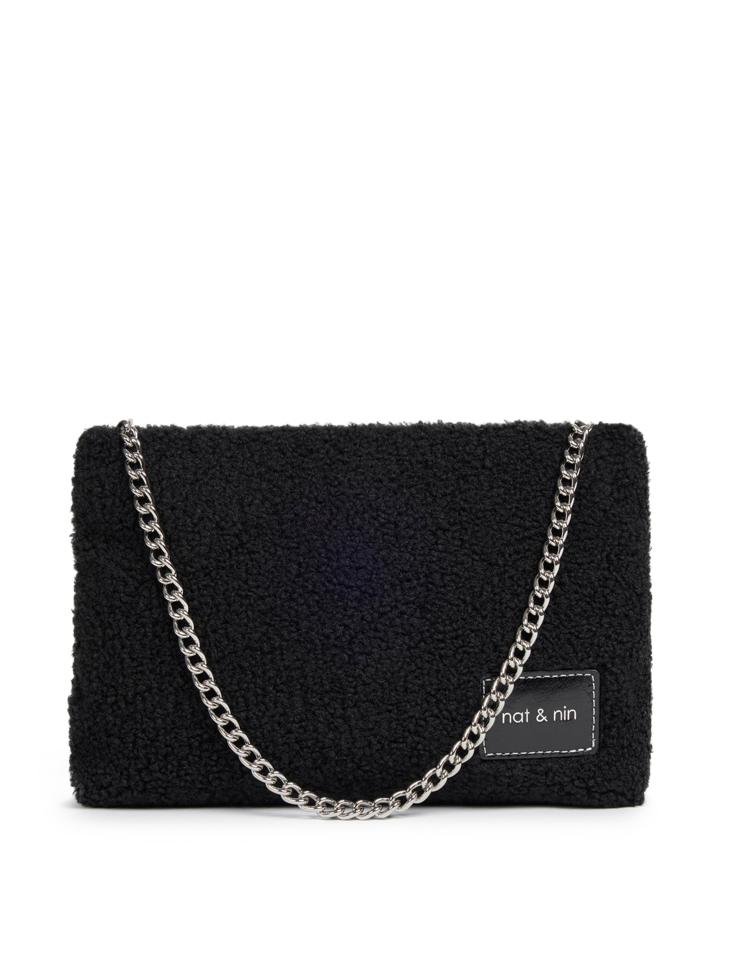 Nat&Nin Poche ventrale 'Molly' en noir / blanc, Vue avec produit