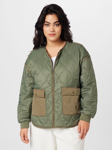 ONLY Carmakoma Between-Season Jacket in Green: front