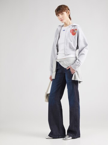HUGO Zip-Up Hoodie 'Desty_B' in Grey