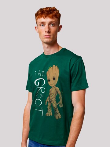 F4NT4STIC Shirt 'Marvel Guardians of the Galaxy I am Groot' in Grün: Vorderseite