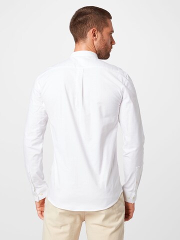 Lindbergh Slim fit Button Up Shirt in White