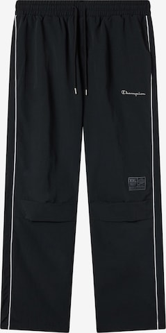 Champion Authentic Athletic ApparelLoosefit Hlače - crna boja: prednji dio