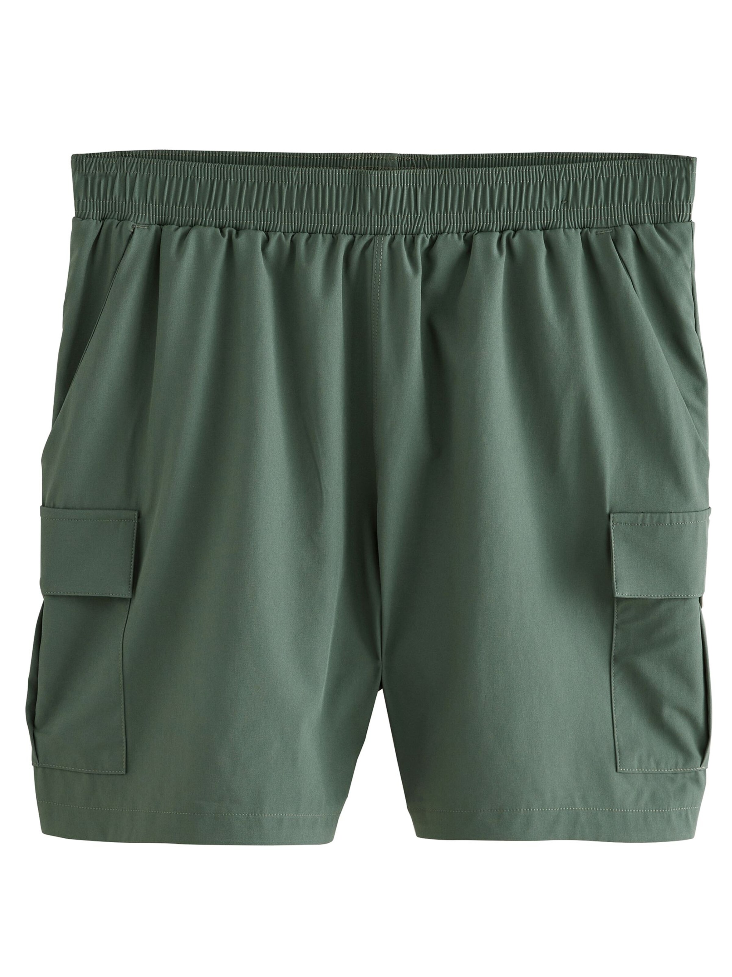 Next Loosefit Cargoshorts in Grün: Vorderseite