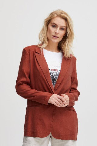 PULZ Jeans Blazer 'Luca' in Brown: front