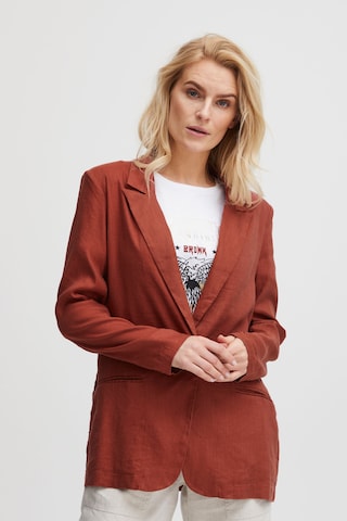 PULZ Jeans Blazer 'luca' in Brown: front