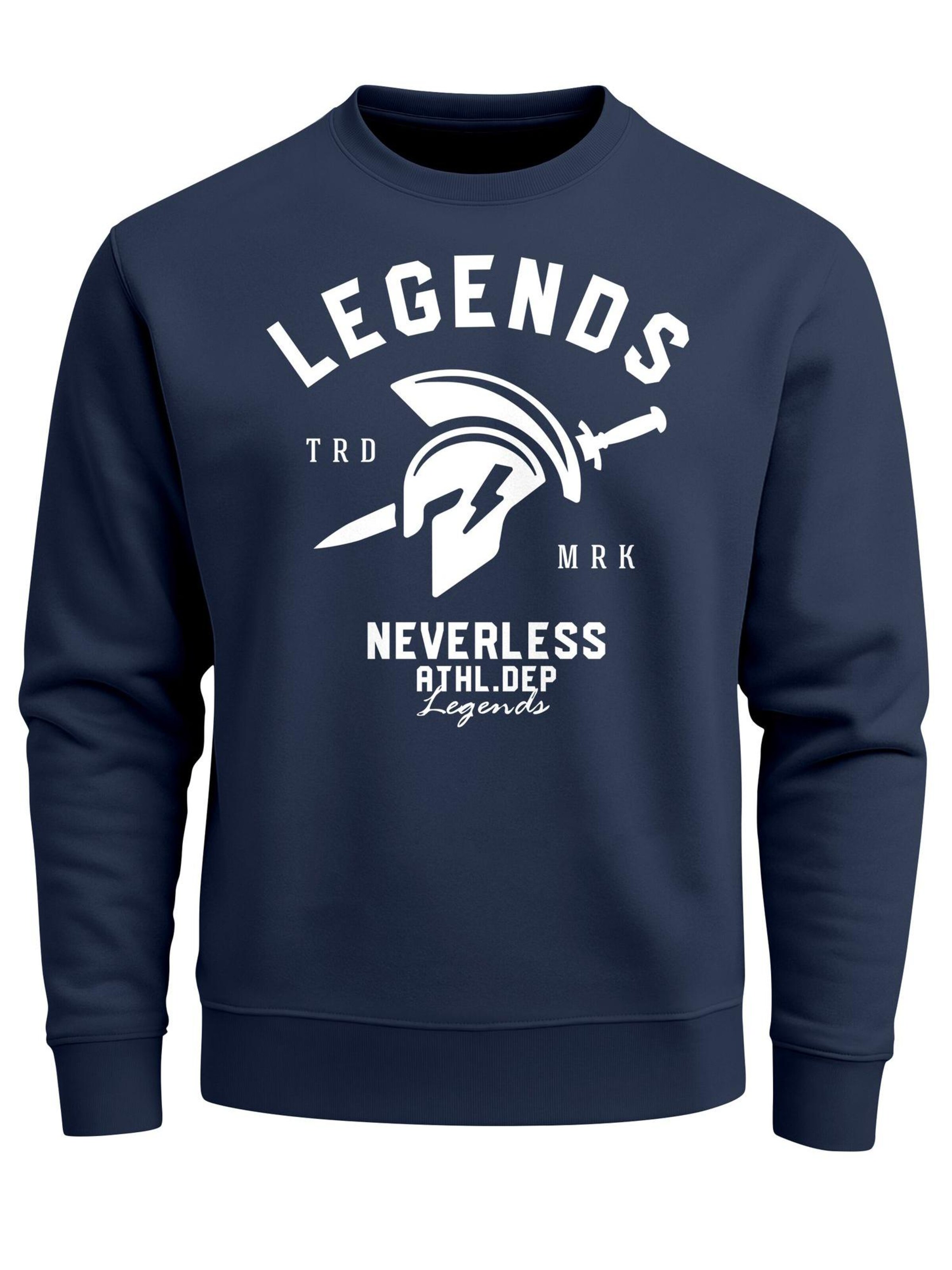 Neverless Sweatshirt 'Legends'‌‌‌‌‌‌ in Blau: Vorderseite