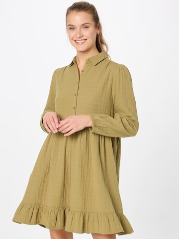 UNITED COLORS OF BENETTON Платье-рубашка в Зеленый: спереди