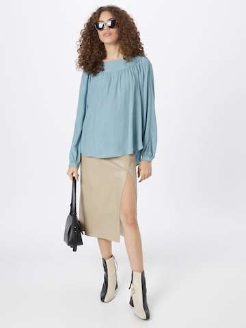 COMMA Blouse in Blauw