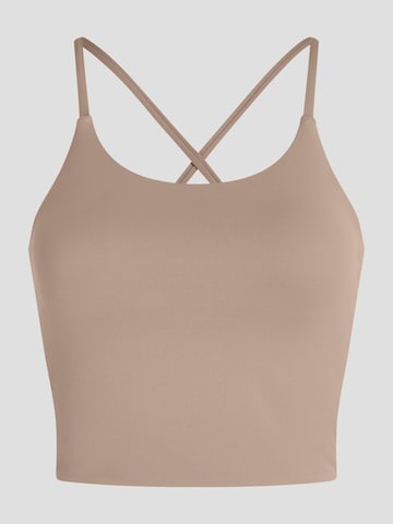 YO-GAYA Sporttop 'Ultimate Top' in Beige: voorkant