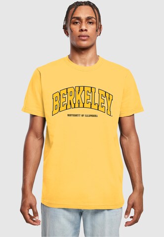 Merchcode Shirt 'Berkeley University' in Yellow: front