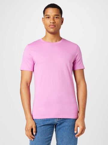 JACK & JONES - Ajuste estrecho Camiseta en lila: frente