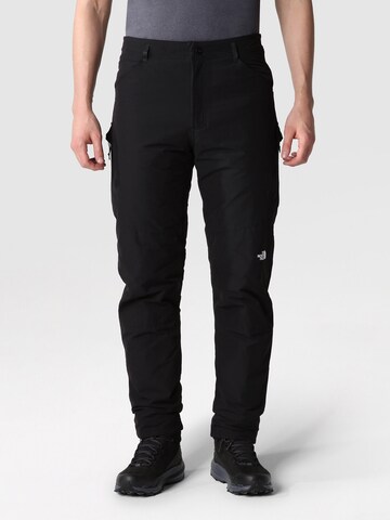 THE NORTH FACE Regular Outdoorbroek in Zwart: voorkant