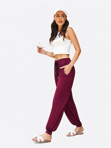AOTTORI Regular Pants in Red