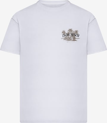 Mister Tee Футболка 'Zycre Beach' в Белый: спереди