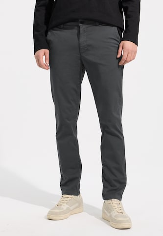 Street One MEN Slim fit Chino Pants in Grey: front