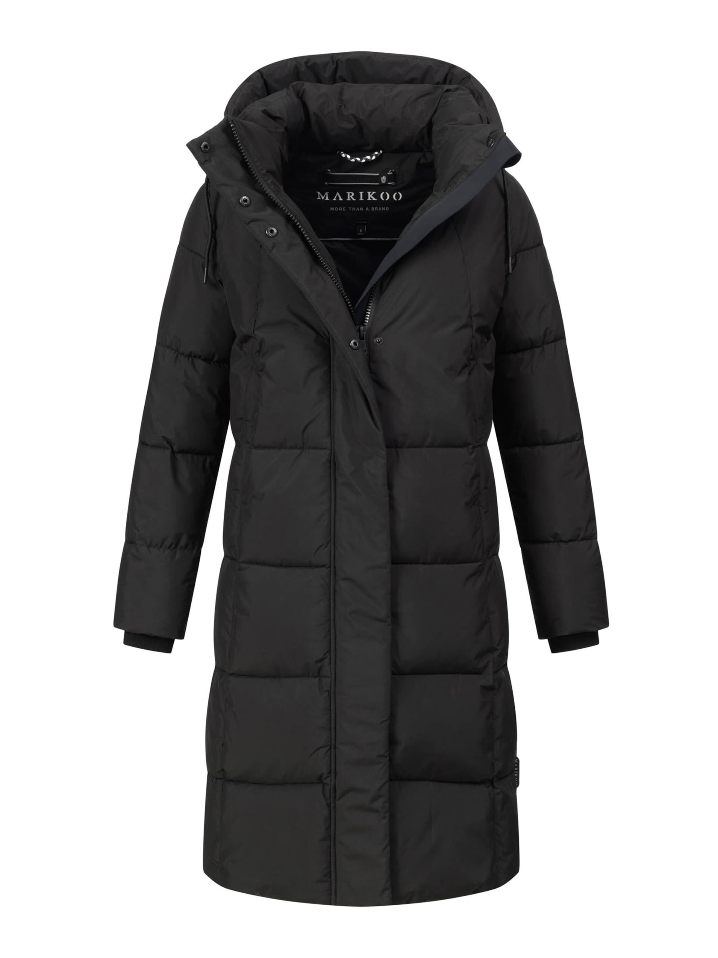 MARIKOO Mantel 'Tabiaa' in Schwarz: Vorderseite