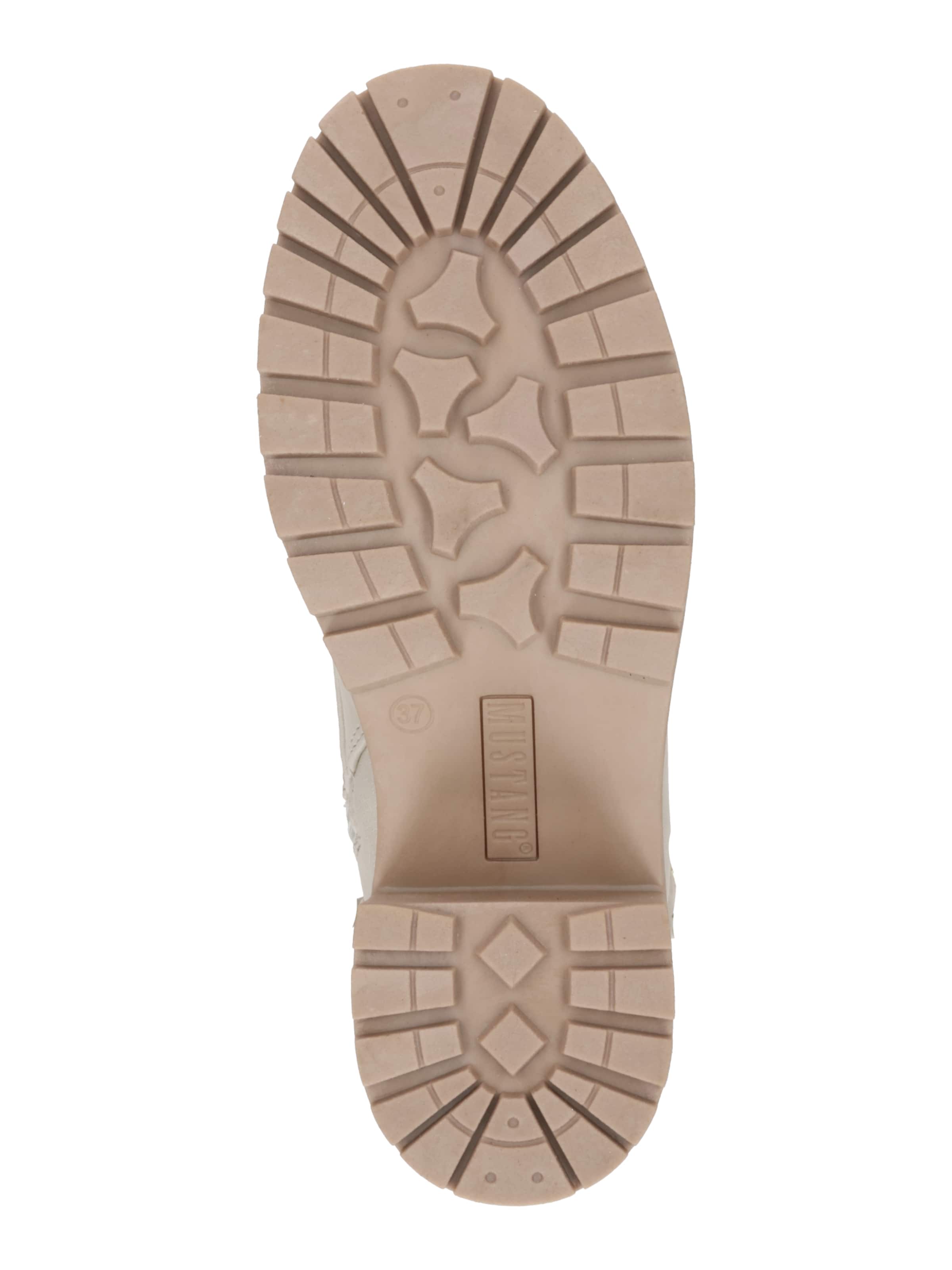 MUSTANG Ниски ботуши с връзки в бежово