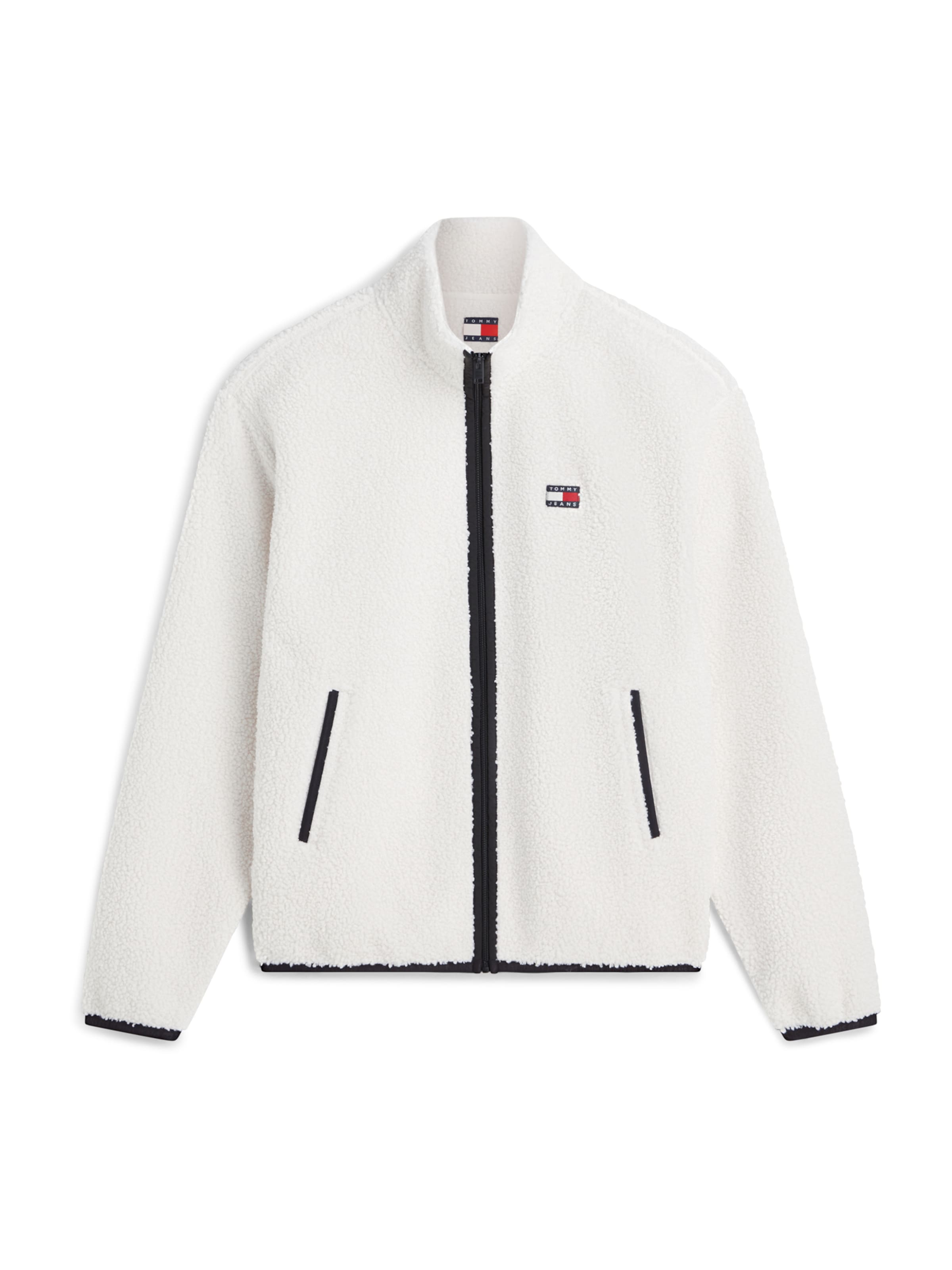 Giacca di felpa di Tommy Jeans in beige: frontale