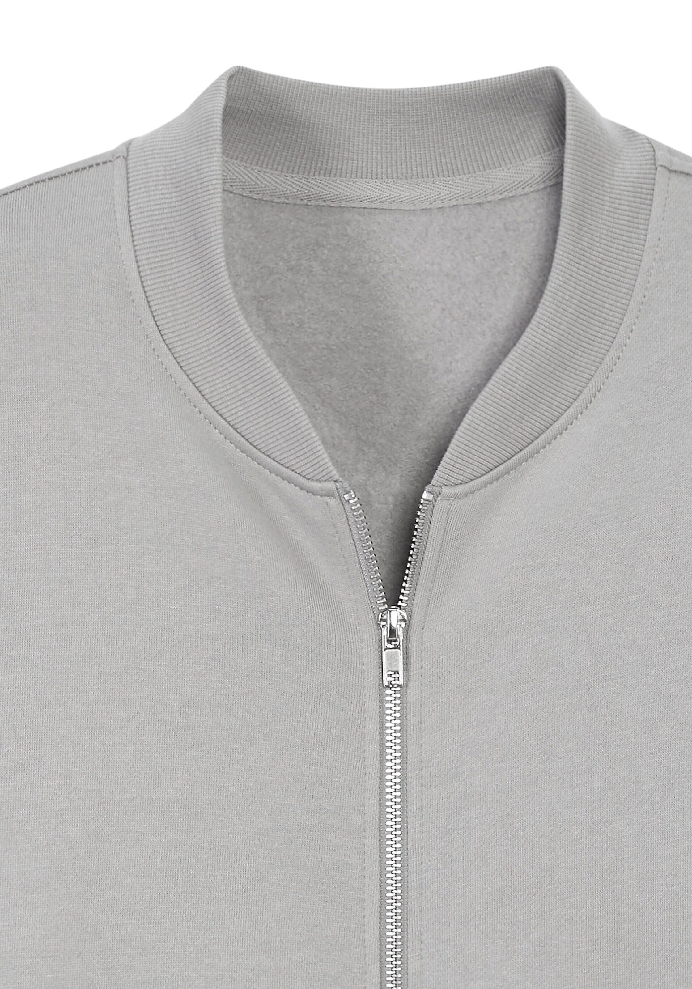 JOHN DEVIN Zip-Up Hoodie in Grey